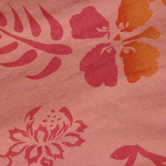 Red Ginger Cotton Stuff Shift Dress. Coastal Beachy - Picture 11 of 11